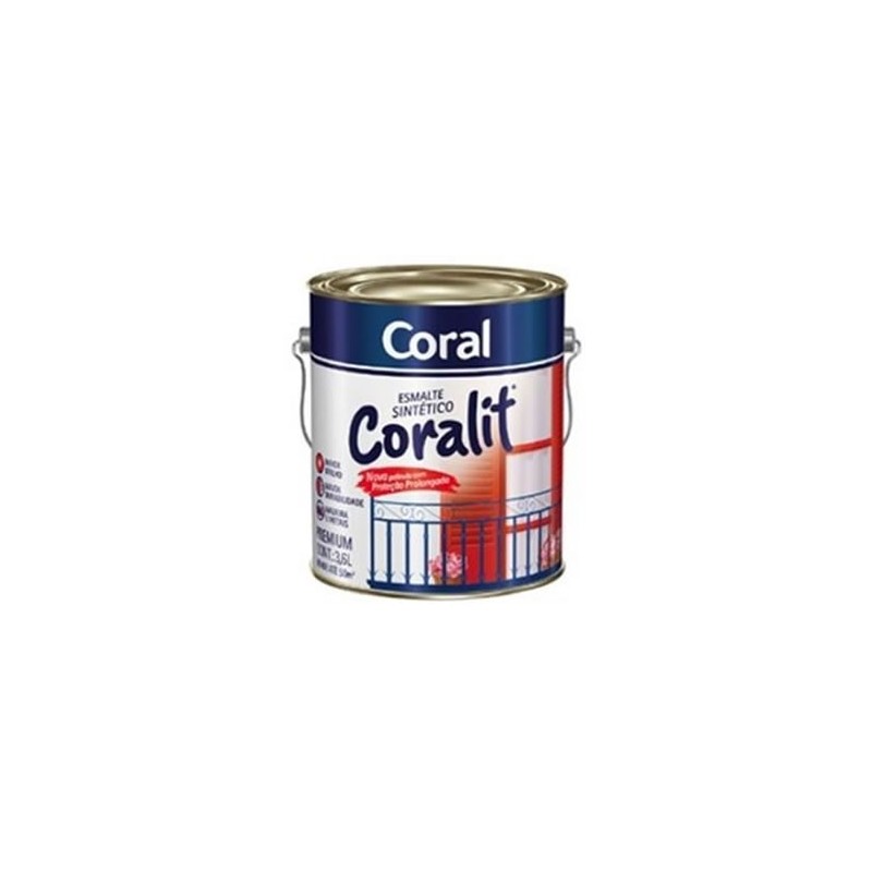 Tinta Esmalte Sintético Fosco 3,6Lts Coralit Coral