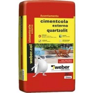 Cimentcola ACII Weber Color 20kg externo Quartzolit