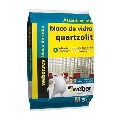 Argamassa Bloco De Vidro 5kg Weber Quartzolit